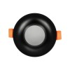 kelvo® LAMDA KLV-101-0044 Χωνευτό Φωτιστικό Downlight Σποτ Μπάνιου για Λάμπα MR16 με Ντουί GU10 AC 220-240V Αδιάβροχο IP65 - Μαύρο Ματ - Μ8.5 x Π8.5 x Υ3.5cm / Q7.5cm