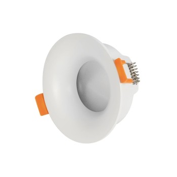 kelvo® LAMDA KLV-101-0045 Χωνευτό Φωτιστικό Downlight Σποτ Μπάνιου για Λάμπα MR16 με Ντουί GU10 AC 220-240V Αδιάβροχο IP65 - Λευκό Ματ - Μ8.5 x Π8.5 x Υ3.5cm / Q7.5cm