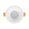 kelvo® LAMDA KLV-101-0045 Χωνευτό Φωτιστικό Downlight Σποτ Μπάνιου για Λάμπα MR16 με Ντουί GU10 AC 220-240V Αδιάβροχο IP65 - Λευκό Ματ - Μ8.5 x Π8.5 x Υ3.5cm / Q7.5cm