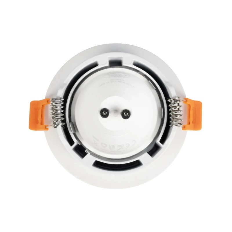 kelvo® LAMDA KLV-101-0045 Χωνευτό Φωτιστικό Downlight Σποτ Μπάνιου για Λάμπα MR16 με Ντουί GU10 AC 220-240V Αδιάβροχο IP65 - Λευκό Ματ - Μ8.5 x Π8.5 x Υ3.5cm / Q7.5cm