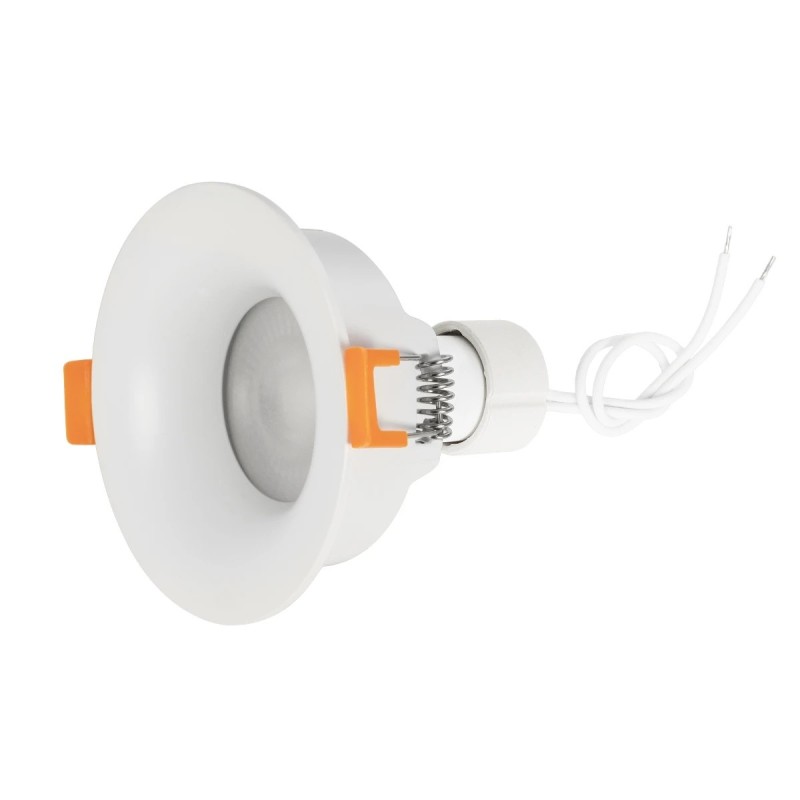 kelvo® LAMDA KLV-101-0045 Χωνευτό Φωτιστικό Downlight Σποτ Μπάνιου για Λάμπα MR16 με Ντουί GU10 AC 220-240V Αδιάβροχο IP65 - Λευκό Ματ - Μ8.5 x Π8.5 x Υ3.5cm / Q7.5cm
