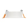 kelvo® LAMDA KLV-101-0045 Χωνευτό Φωτιστικό Downlight Σποτ Μπάνιου για Λάμπα MR16 με Ντουί GU10 AC 220-240V Αδιάβροχο IP65 - Λευκό Ματ - Μ8.5 x Π8.5 x Υ3.5cm / Q7.5cm
