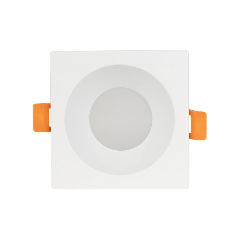 kelvo® EPSILON KLV-101-0048 Χωνευτό Φωτιστικό Downlight Σποτ Μπάνιου για Λάμπα MR16 με Ντουί GU10 AC 220-240V Αδιάβροχο IP65 - Λευκό Ματ - Μ8.5 x Π8.5 x Υ4.4cm / Q7.5cm x 7.5cm