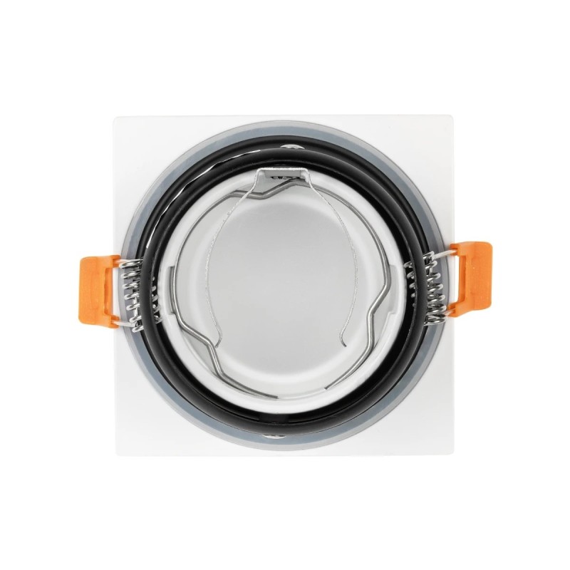 kelvo® EPSILON KLV-101-0048 Χωνευτό Φωτιστικό Downlight Σποτ Μπάνιου για Λάμπα MR16 με Ντουί GU10 AC 220-240V Αδιάβροχο IP65 - Λευκό Ματ - Μ8.5 x Π8.5 x Υ4.4cm / Q7.5cm x 7.5cm