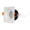 kelvo® EPSILON KLV-101-0048 Χωνευτό Φωτιστικό Downlight Σποτ Μπάνιου για Λάμπα MR16 με Ντουί GU10 AC 220-240V Αδιάβροχο IP65 - Λευκό Ματ - Μ8.5 x Π8.5 x Υ4.4cm / Q7.5cm x 7.5cm