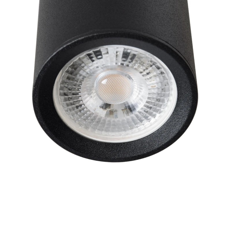 kelvo® DUCT KLV-101-0053 Φωτιστικό Downlight Σποτ για Λάμπα MR16 με Ντουί GU10 AC 220-240V IP20 - Μαύρο Ματ - Μ6 x Π6 x Υ60cm