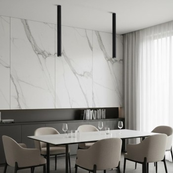 kelvo® DUCT KLV-101-0054 Φωτιστικό Downlight Σποτ για Λάμπα MR16 με Ντουί GU10 AC 220-240V IP20 - Μαύρο Ματ - Μ6 x Π6 x Υ75cm