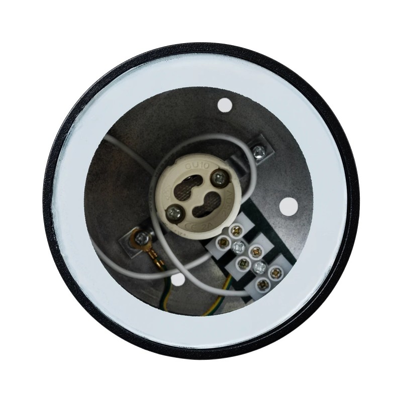 kelvo® MARETTI KLV-101-0055 Φωτιστικό Downlight Σποτ για Λάμπα MR16 με Ντουί GU10 AC 220-240V Αδιάβροχο IP65 - Μαύρο Ματ - Μ9 x Π9 x Υ9cm