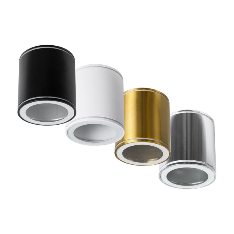 kelvo® MARETTI KLV-101-0055 Φωτιστικό Downlight Σποτ για Λάμπα MR16 με Ντουί GU10 AC 220-240V Αδιάβροχο IP65 - Μαύρο Ματ - Μ9 x Π9 x Υ9cm