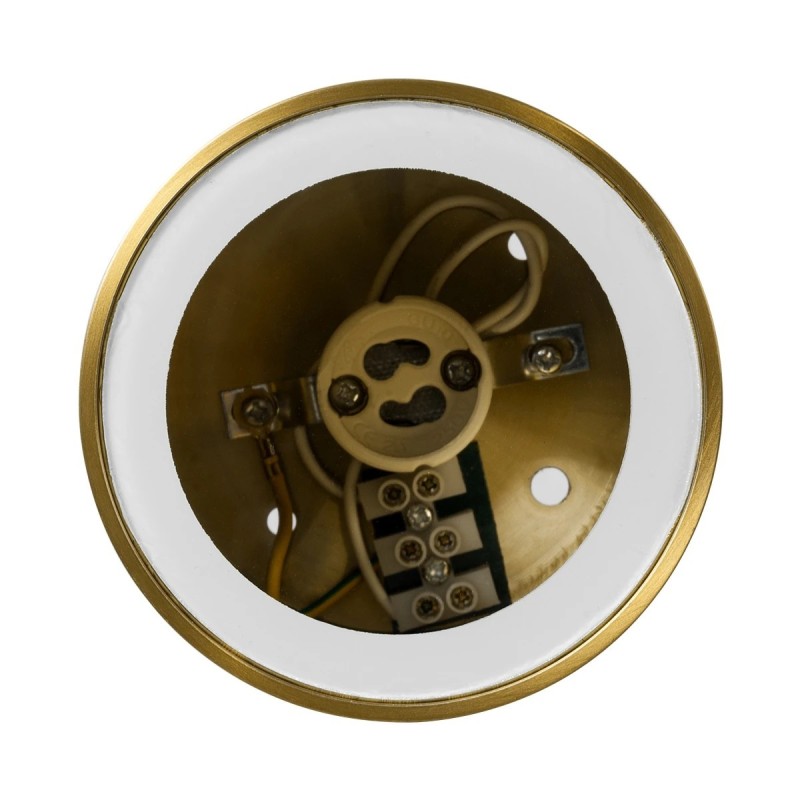 kelvo® MARETTI KLV-101-0058 Φωτιστικό Downlight Σποτ για Λάμπα MR16 με Ντουί GU10 AC 220-240V Αδιάβροχο IP65 - Χρυσό Πλατίνα - Μ9 x Π9 x Υ9cm