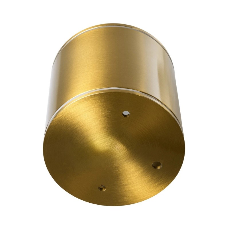 kelvo® MARETTI KLV-101-0058 Φωτιστικό Downlight Σποτ για Λάμπα MR16 με Ντουί GU10 AC 220-240V Αδιάβροχο IP65 - Χρυσό Πλατίνα - Μ9 x Π9 x Υ9cm