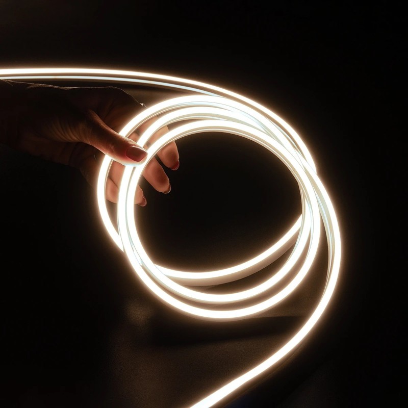 kelvo® NEONPRO KLV-101-0060 Ταινία Neon Flex LED 10W/m 1250lm/m 120° DC 24V Αδιάβροχο IP65 120 x SMD2835 Chip/m Φυσικό Λευκό 4500K Dimmable - Lumileds SMD Chip - Μ100 x Π0.6 x Υ1.2cm - 6 Χρόνια Εγγύηση