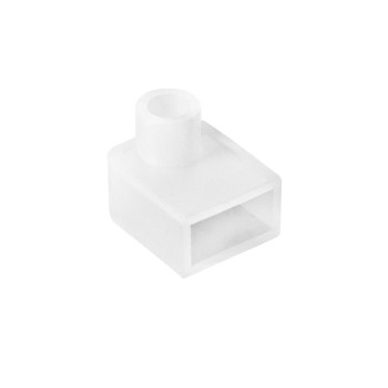 kelvo® NEONPRO KLV-101-0064 Γωνιακή Τάπα Σύνδεσης Τροφοδοσίας για Neon Flex Αδιάβροχο IP65 - Μ1.4 x Π1.7 x Υ1.4cm