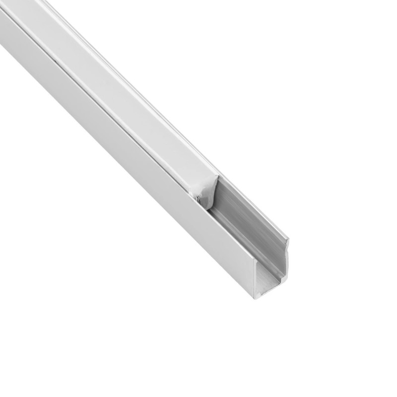 kelvo® NEONPRO KLV-101-0068 Βάση Στήριξης για Neon Flex LED Αδιάβροχο IP65 - Ασημί Ματ - Μ300 x Π0.8 x Υ1.3cm - Πακέτο 5 Τεμαχίων