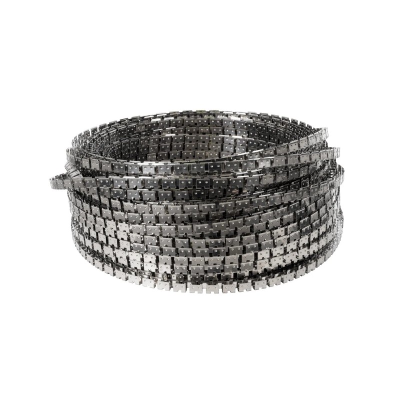 kelvo® NEONPRO KLV-101-0069 Εύκαμπτη Βάση Στήριξης για Neon Flex - Νίκελ Χρώμιο - Μ1000 x Π0.7 x Υ1.2cm - Ρολό 10 Μέτρων