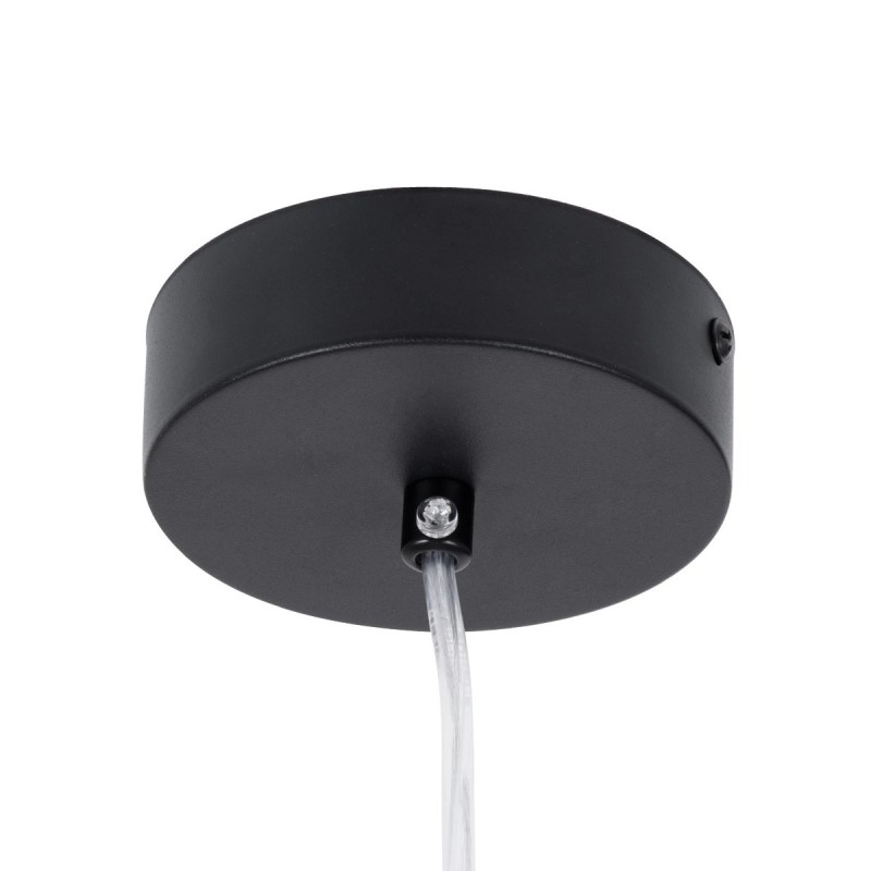 kelvo® CANAL KLV-101-0072 Κρεμαστό Φωτιστικό Οροφής LED 7W 700lm 36° AC 220-240V IP20 Θερμό Λευκό 2700K - Bridgelux COB Chip & TÜV SÜD Driver - Μαύρο Ματ - Μ4 x Π4 x Υ60cm - 5 Χρόνια Εγγύηση