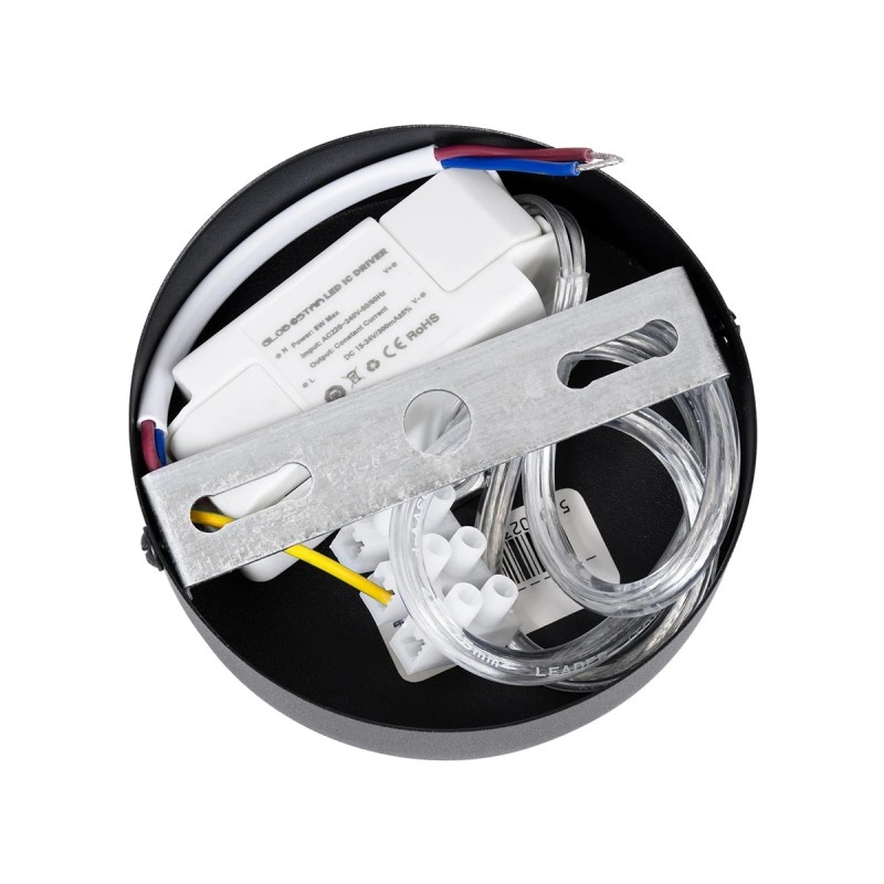 kelvo® CANAL KLV-101-0073 Κρεμαστό Φωτιστικό Οροφής LED 7W 700lm 36° AC 220-240V IP20 Θερμό Λευκό 2700K - Bridgelux COB Chip & TÜV SÜD Driver - Μαύρο Ματ - Μ4 x Π4 x Υ80cm - 5 Χρόνια Εγγύηση
