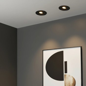 kelvo® ASYMMETRICAL KLV-101-0130 Χωνευτό Φωτιστικό Downlight Σποτ LED 7W 840lm 15°x30° AC 220-240V IP20 Θερμό Λευκό 2700K - Bridgelux COB Chip & TÜV SÜD Driver - Μαύρο Ματ - Μ8.3 x Π8.3 x Υ8.2cm / Q7.3cm - 5 Χρόνια Εγγύηση