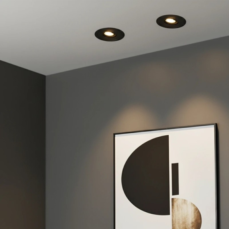 kelvo® ASYMMETRICAL KLV-101-0130 Χωνευτό Downlight Σποτ LED 7W 840lm 15°x30° AC 220-240V IP20 Θερμό Λευκό 2700K - Bridgelux COB Chip & TÜV SÜD Driver - Μαύρο Ματ - Μ8.3 x Π8.3 x Υ8.16cm / Q7.3cm - 5 Χρόνια Εγγύηση