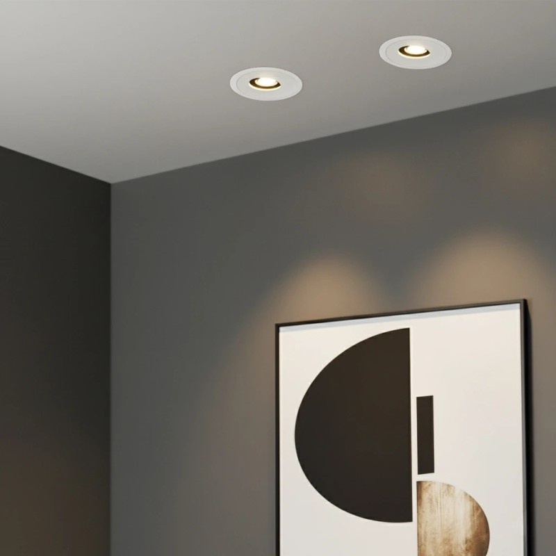 kelvo® ASYMMETRICAL KLV-101-0131 Χωνευτό Downlight Σποτ LED 7W 840lm 15°x30° AC 220-240V IP20 Θερμό Λευκό 2700K - Bridgelux COB Chip & TÜV SÜD Driver - Λευκό Ματ - Μ8.3 x Π8.3 x Υ8.16cm / Q7.3cm - 5 Χρόνια Εγγύηση