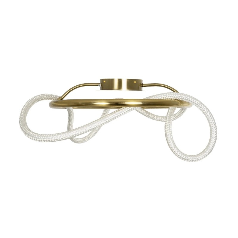 kelvo® GLOW KLV-101-0149 Φωτιστικό Οροφής LED 34W 3400lm 360° AC 220-240V IP20 Ρυθμιζόμενο Λευκό CCT με Χειριστήριο από 2700K έως 6000K Dimmable - Lumileds SMD Chip - Χρυσό Πλατίνα - Μ60 x Π60 x Υ30cm - 3 Χρόνια Εγγύηση