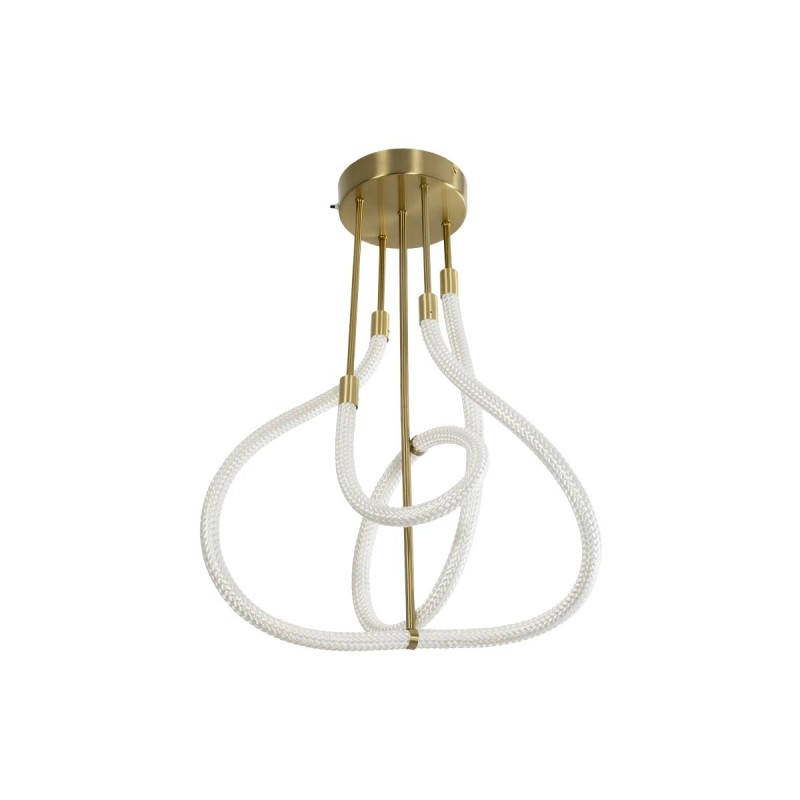 kelvo® GLOW KLV-101-0152 Φωτιστικό Οροφής LED 40W 4000lm 360° AC 220-240V IP20 Ρυθμιζόμενο Λευκό CCT με Χειριστήριο από 2700K έως 6000K Dimmable - Lumileds SMD Chip - Χρυσό Πλατίνα - Μ50 x Π50 x Υ70cm - 3 Χρόνια Εγγύηση