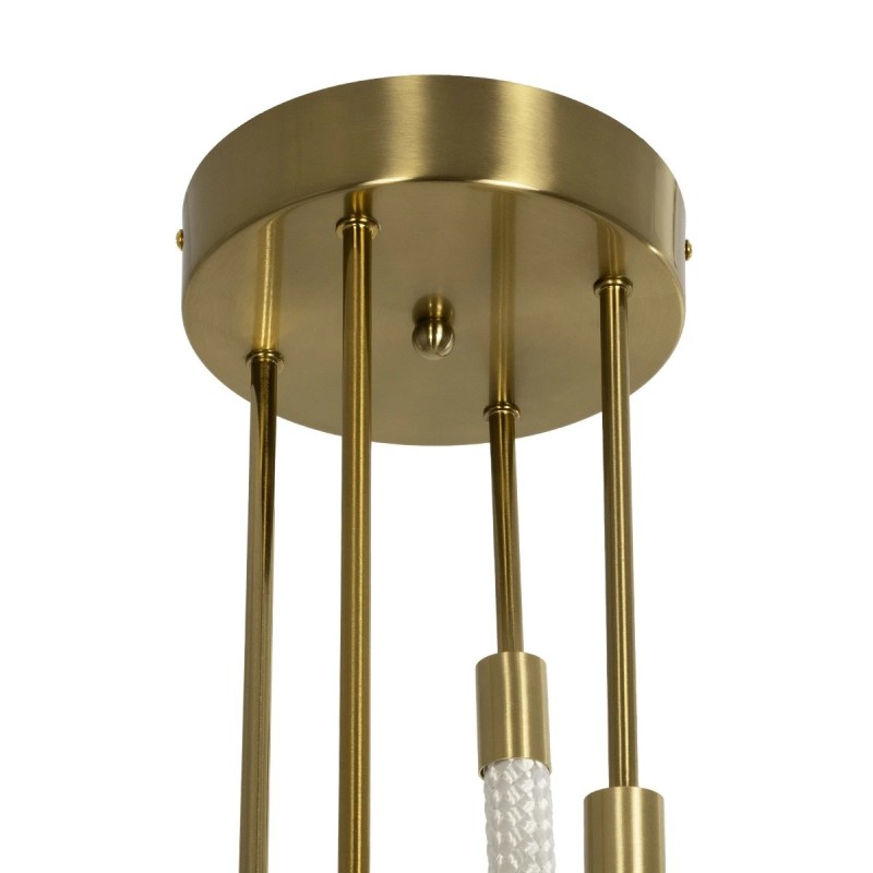 kelvo® GLOW KLV-101-0153 Φωτιστικό Οροφής LED 42W 4200lm 360° AC 220-240V IP20 Ρυθμιζόμενο Λευκό CCT με Χειριστήριο από 2700K έως 6000K Dimmable - Lumileds SMD Chip - Χρυσό Πλατίνα - Μ50 x Π50 x Υ70cm - 3 Χρόνια Εγγύηση