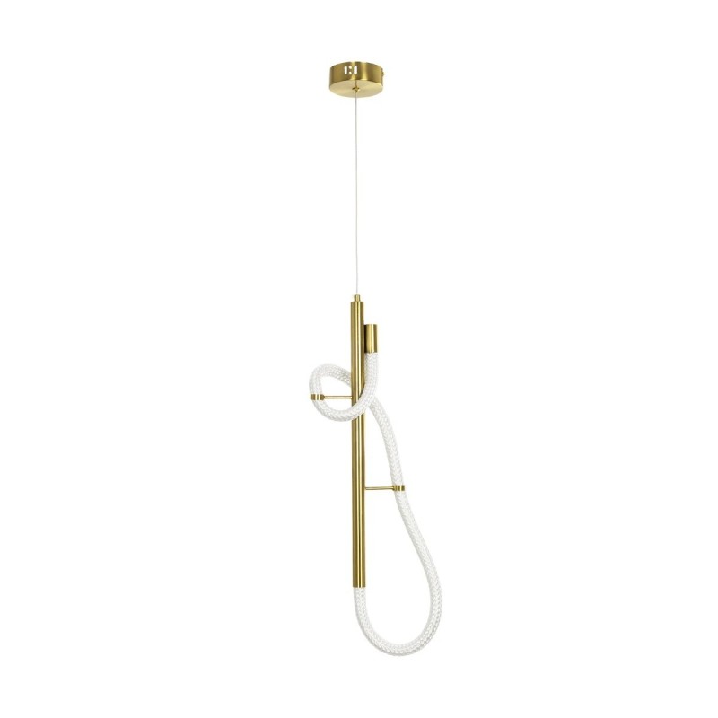 kelvo® GLOW KLV-101-0159 Κρεμαστό Φωτιστικό Οροφής LED 24W 2400lm 360° AC 220-240V IP20 Ρυθμιζόμενο Λευκό CCT με On/Off 2700K/4500K/6000K - Lumileds SMD Chip - Χρυσό Πλατίνα - Μ24 x Π10 x Υ62cm - 3 Χρόνια Εγγύηση