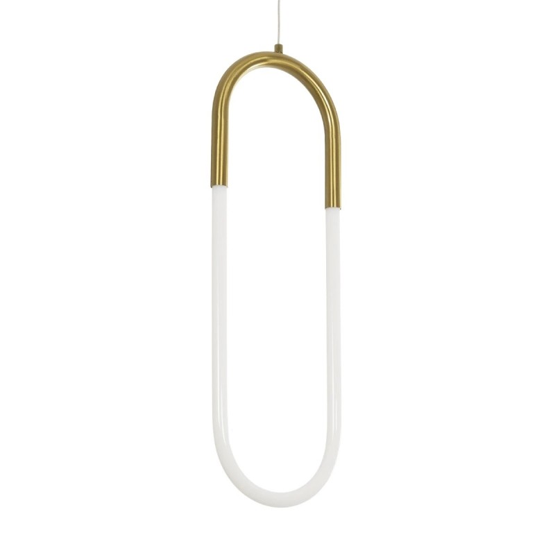 kelvo® GLOW KLV-101-0176 Κρεμαστό Φωτιστικό Οροφής LED 18W 1800lm 360° AC 220-240V IP20 Ρυθμιζόμενο Λευκό CCT με On/Off 2700K/4500K/6000K - Lumileds SMD Chip - Χρυσό Πλατίνα - Μ20 x Π2.5 x Υ60cm - 3 Χρόνια Εγγύηση