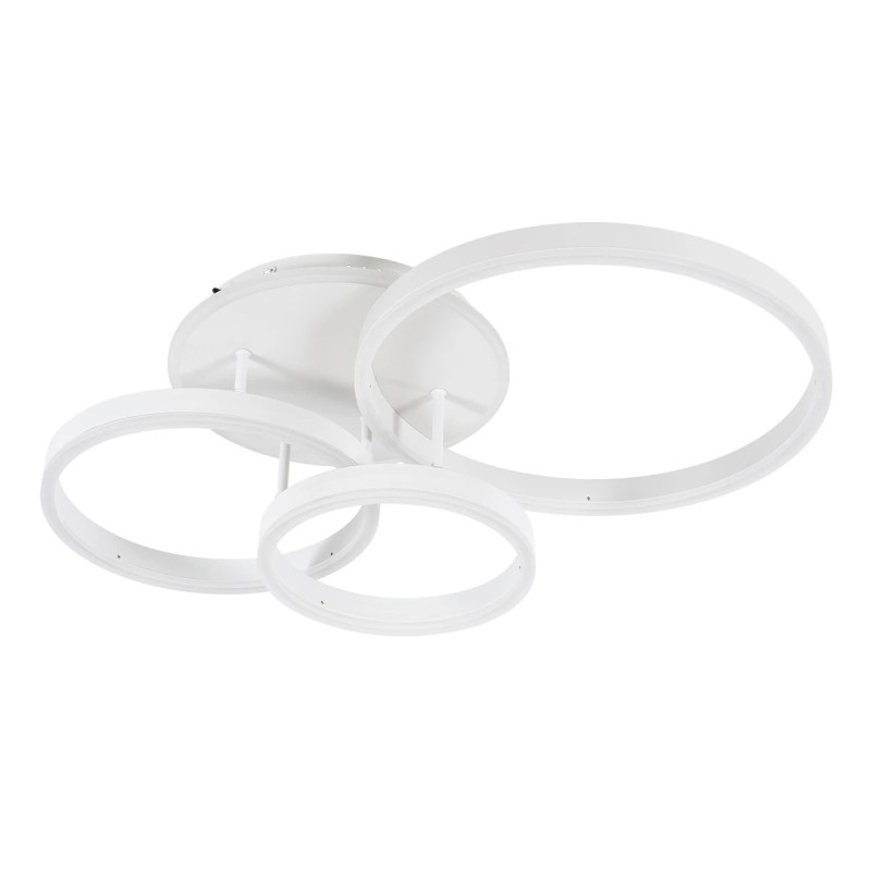 kelvo® VENOM KLV-101-0185 Φωτιστικό Οροφής LED 100W 10000lm 360° AC 220-240V IP20 Ρυθμιζόμενο Λευκό CCT με Χειριστήριο από 2700K έως 6000K Dimmable - Lumileds SMD Chip - Λευκό Ματ - Μ70 x Π40 x Υ16cm - 3 Χρόνια Εγγύηση