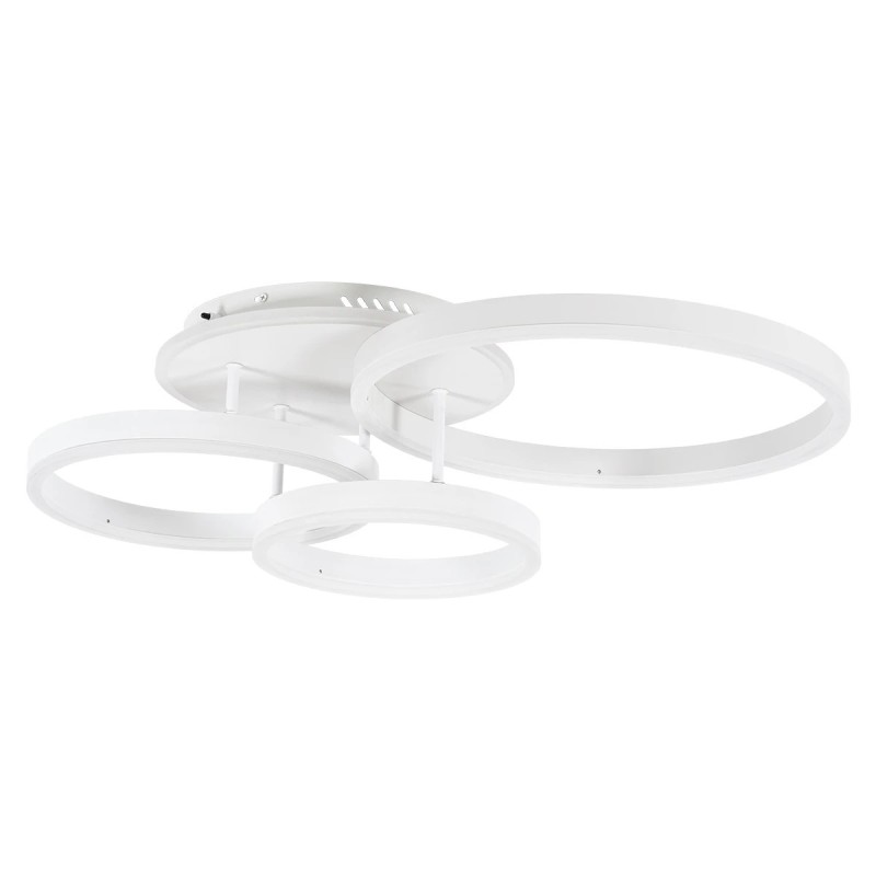 kelvo® VENOM KLV-101-0185 Φωτιστικό Οροφής LED 100W 10000lm 360° AC 220-240V IP20 Ρυθμιζόμενο Λευκό CCT με Χειριστήριο από 2700K έως 6000K Dimmable - Lumileds SMD Chip - Λευκό Ματ - Μ70 x Π40 x Υ16cm - 3 Χρόνια Εγγύηση