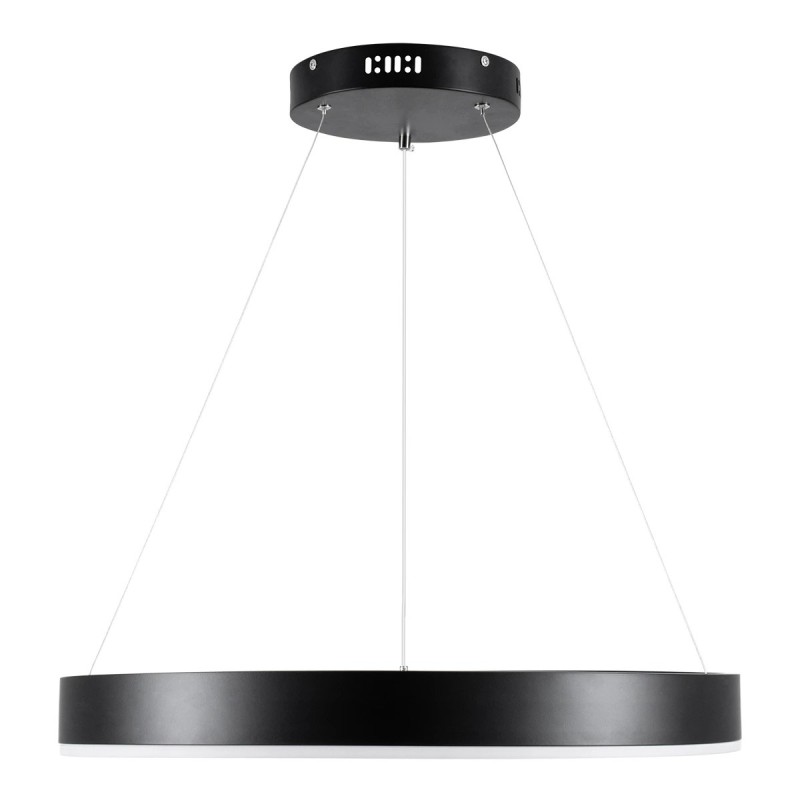 kelvo® VENOM KLV-101-0187 Κρεμαστό Φωτιστικό Οροφής LED 45W 4500lm 120° AC 220-240V IP20 Ρυθμιζόμενο Λευκό CCT με Χειριστήριο από 2700K έως 6000K Dimmable - Lumileds SMD Chip - Μαύρο Ματ - Μ60 x Π60 x Υ6.5cm - 3 Χρόνια Εγγύηση