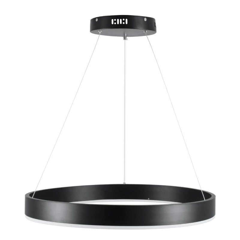 kelvo® VENOM KLV-101-0187 Κρεμαστό Φωτιστικό Οροφής LED 45W 4500lm 120° AC 220-240V IP20 Ρυθμιζόμενο Λευκό CCT με Χειριστήριο από 2700K έως 6000K Dimmable - Lumileds SMD Chip - Μαύρο Ματ - Μ60 x Π60 x Υ6.5cm - 3 Χρόνια Εγγύηση