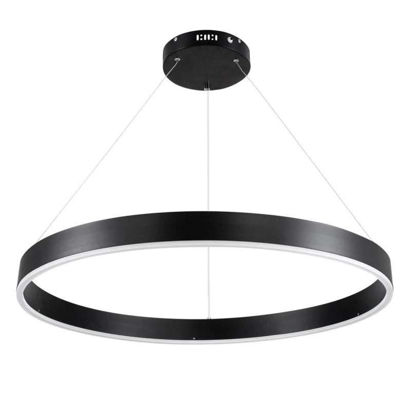 kelvo® VENOM KLV-101-0190 Κρεμαστό Φωτιστικό Οροφής LED 67W 6700lm 120° AC 220-240V IP20 Ρυθμιζόμενο Λευκό CCT με Χειριστήριο από 2700K έως 6000K Dimmable - Lumileds SMD Chip - Μαύρο Ματ - Μ80 x Π80 x Υ6.5cm - 3 Χρόνια Εγγύηση