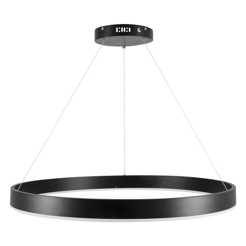 kelvo® VENOM KLV-101-0190 Κρεμαστό Φωτιστικό Οροφής LED 67W 6700lm 120° AC 220-240V IP20 Ρυθμιζόμενο Λευκό CCT με Χειριστήριο από 2700K έως 6000K Dimmable - Lumileds SMD Chip - Μαύρο Ματ - Μ80 x Π80 x Υ6.5cm - 3 Χρόνια Εγγύηση