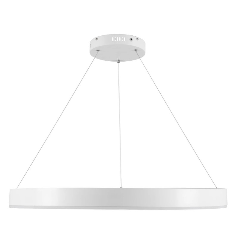 kelvo® VENOM KLV-101-0191 Κρεμαστό Φωτιστικό Οροφής LED 67W 6700lm 120° AC 220-240V IP20 Ρυθμιζόμενο Λευκό CCT με Χειριστήριο από 2700K έως 6000K Dimmable - Lumileds SMD Chip - Λευκό Ματ - Μ80 x Π80 x Υ6.5cm - 3 Χρόνια Εγγύηση