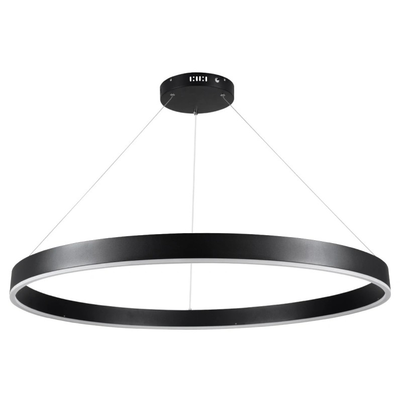 kelvo® VENOM KLV-101-0193 Κρεμαστό Φωτιστικό Οροφής LED 75W 7500lm 120° AC 220-240V IP20 Ρυθμιζόμενο Λευκό CCT με Χειριστήριο από 2700K έως 6000K Dimmable - Lumileds SMD Chip - Μαύρο Ματ - Μ100 x Π100 x Υ6.5cm - 3 Χρόνια Εγγύηση