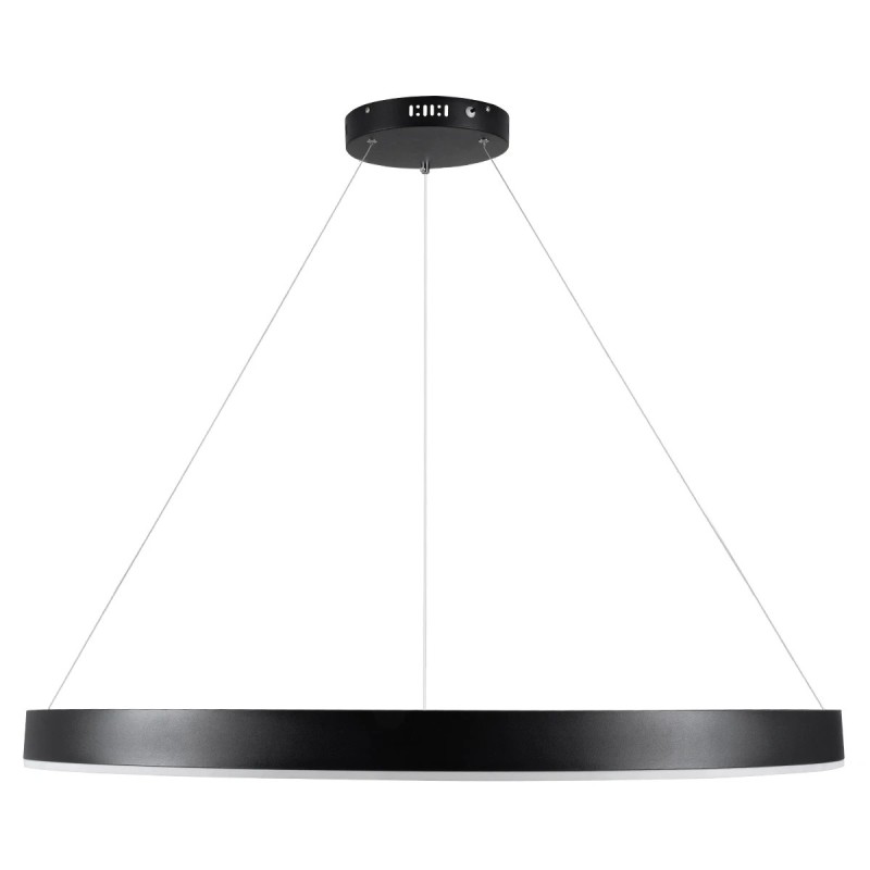 kelvo® VENOM KLV-101-0193 Κρεμαστό Φωτιστικό Οροφής LED 75W 7500lm 120° AC 220-240V IP20 Ρυθμιζόμενο Λευκό CCT με Χειριστήριο από 2700K έως 6000K Dimmable - Lumileds SMD Chip - Μαύρο Ματ - Μ100 x Π100 x Υ6.5cm - 3 Χρόνια Εγγύηση