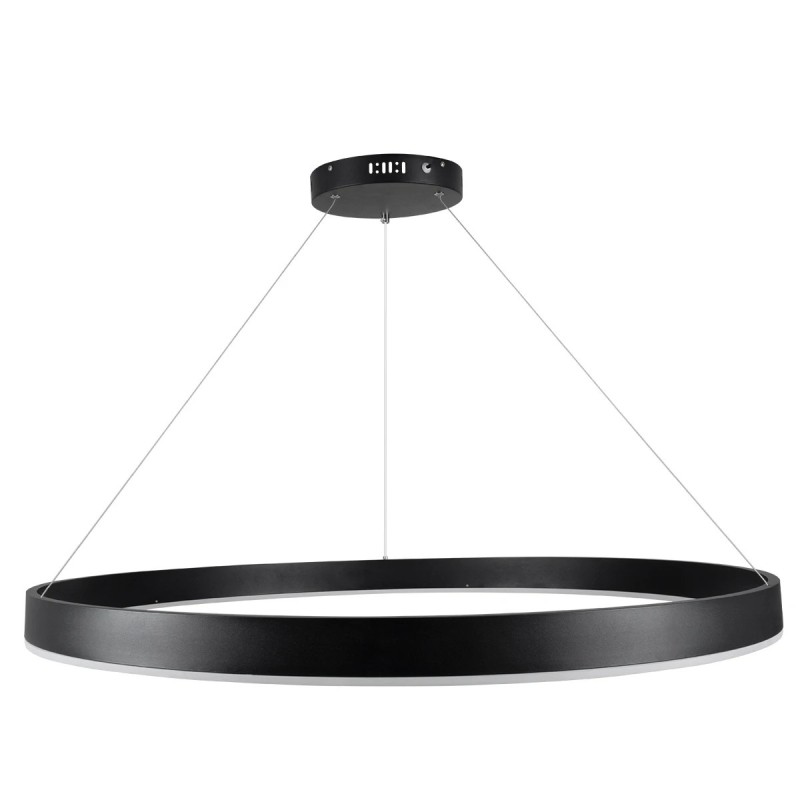 kelvo® VENOM KLV-101-0193 Κρεμαστό Φωτιστικό Οροφής LED 75W 7500lm 120° AC 220-240V IP20 Ρυθμιζόμενο Λευκό CCT με Χειριστήριο από 2700K έως 6000K Dimmable - Lumileds SMD Chip - Μαύρο Ματ - Μ100 x Π100 x Υ6.5cm - 3 Χρόνια Εγγύηση