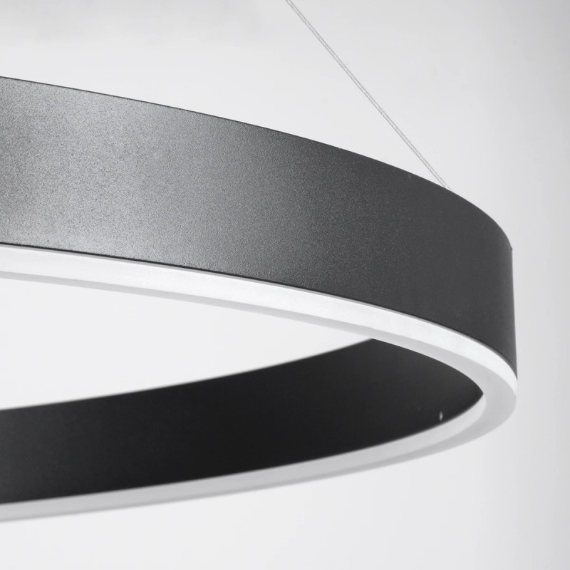 kelvo® VENOM KLV-101-0193 Κρεμαστό Φωτιστικό Οροφής LED 75W 7500lm 120° AC 220-240V IP20 Ρυθμιζόμενο Λευκό CCT με Χειριστήριο από 2700K έως 6000K Dimmable - Lumileds SMD Chip - Μαύρο Ματ - Μ100 x Π100 x Υ6.5cm - 3 Χρόνια Εγγύηση