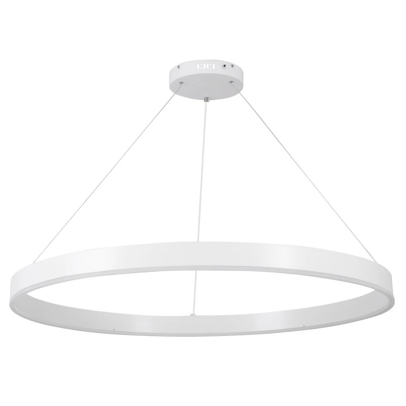 kelvo® VENOM KLV-101-0194 Κρεμαστό Φωτιστικό Οροφής LED 75W 7500lm 120° AC 220-240V IP20 Ρυθμιζόμενο Λευκό CCT με Χειριστήριο από 2700K έως 6000K Dimmable - Lumileds SMD Chip - Λευκό Ματ - Μ100 x Π100 x Υ6.5cm - 3 Χρόνια Εγγύηση