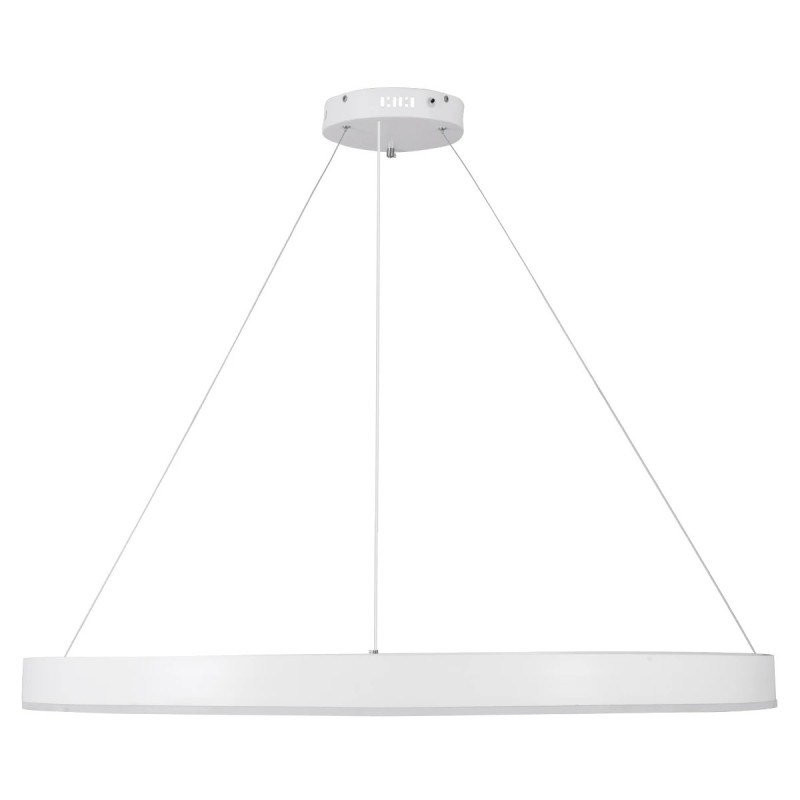 kelvo® VENOM KLV-101-0194 Κρεμαστό Φωτιστικό Οροφής LED 75W 7500lm 120° AC 220-240V IP20 Ρυθμιζόμενο Λευκό CCT με Χειριστήριο από 2700K έως 6000K Dimmable - Lumileds SMD Chip - Λευκό Ματ - Μ100 x Π100 x Υ6.5cm - 3 Χρόνια Εγγύηση