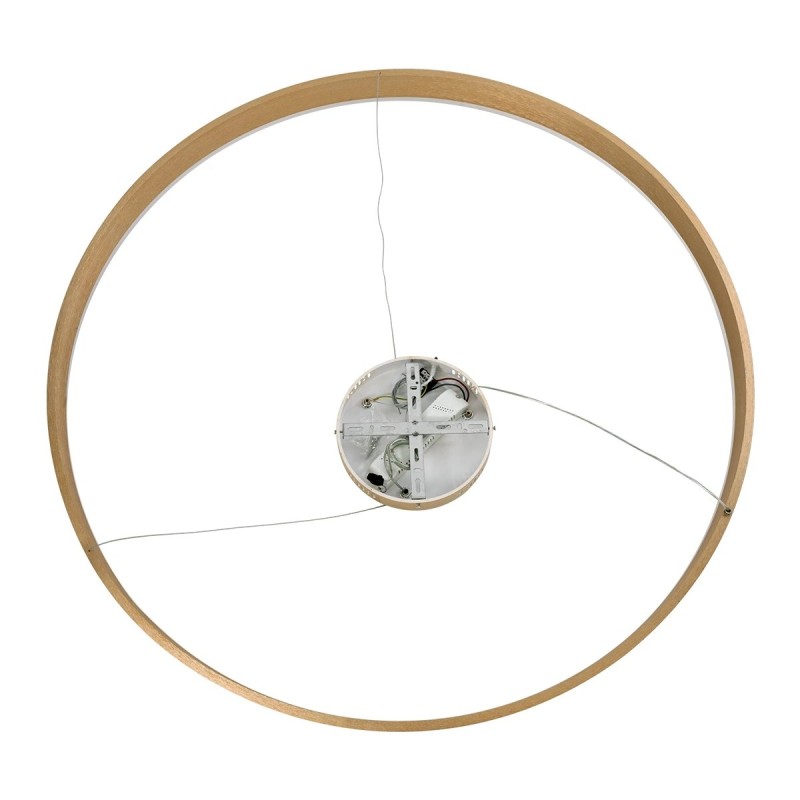 kelvo® VENOM KLV-101-0195 Κρεμαστό Φωτιστικό Οροφής LED 75W 7500lm 120° AC 220-240V IP20 Ρυθμιζόμενο Λευκό CCT με Χειριστήριο από 2700K έως 6000K Dimmable - Lumileds SMD Chip - Χρυσό Πλατίνα - Μ100 x Π100 x Υ6.5cm - 3 Χρόνια Εγγύηση