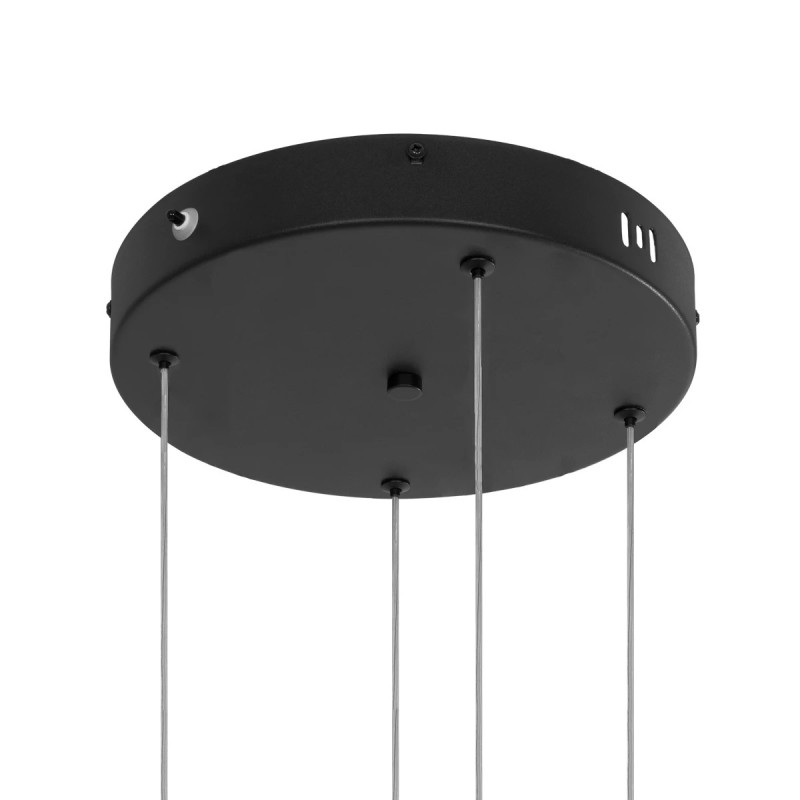 kelvo® VENOM KLV-101-0202 Κρεμαστό Φωτιστικό Οροφής LED 150W 15000lm 120° AC 220-240V IP20 Ρυθμιζόμενο Λευκό CCT με Χειριστήριο από 2700K έως 6000K Dimmable - Lumileds SMD Chip - Μαύρο Ματ - Μ150 x Π90 x Υ60cm - 3 Χρόνια Εγγύηση