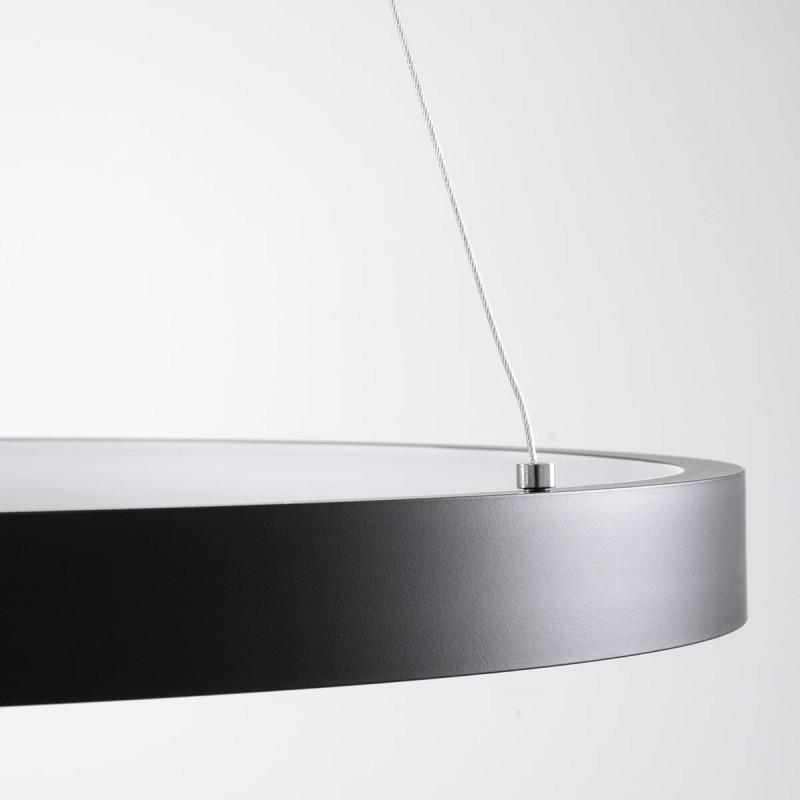 kelvo® NEMESIS KLV-101-0208 Κρεμαστό Φωτιστικό Οροφής LED 45W 4500lm 180° AC 220-240V IP20 Ρυθμιζόμενο Λευκό CCT με Χειριστήριο από 2700K έως 6000K Dimmable - Lumileds SMD Chip - Μαύρο Ματ - Μ60 x Π60 x Υ4cm - 3 Χρόνια Εγγύηση