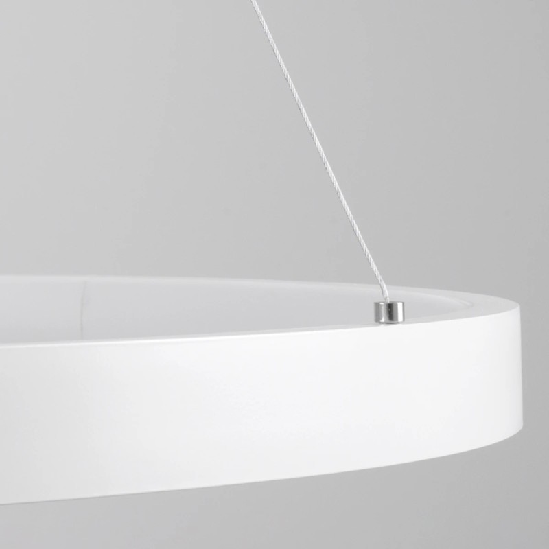 kelvo® NEMESIS KLV-101-0212 Κρεμαστό Φωτιστικό Οροφής LED 67W 6700lm 180° AC 220-240V IP20 Ρυθμιζόμενο Λευκό CCT με Χειριστήριο από 2700K έως 6000K Dimmable - Lumileds SMD Chip - Λευκό Ματ - Μ80 x Π80 x Υ4cm - 3 Χρόνια Εγγύηση