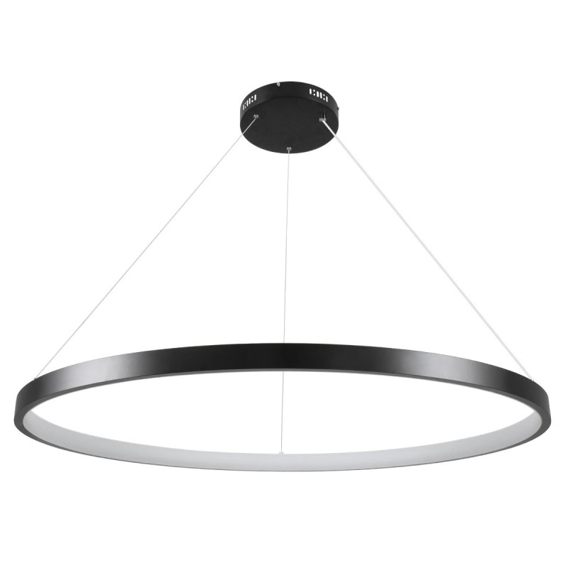 kelvo® NEMESIS KLV-101-0214 Κρεμαστό Φωτιστικό Οροφής LED 75W 7500lm 180° AC 220-240V IP20 Ρυθμιζόμενο Λευκό CCT με Χειριστήριο από 2700K έως 6000K Dimmable - Lumileds SMD Chip - Μαύρο Ματ - Μ100 x Π100 x Υ4cm - 3 Χρόνια Εγγύηση