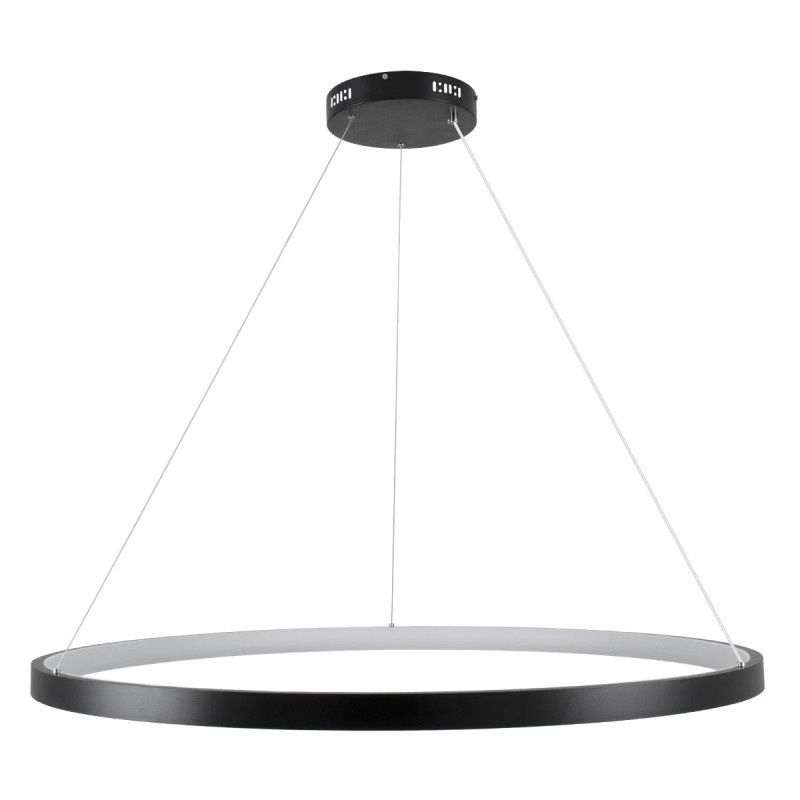 kelvo® NEMESIS KLV-101-0214 Κρεμαστό Φωτιστικό Οροφής LED 75W 7500lm 180° AC 220-240V IP20 Ρυθμιζόμενο Λευκό CCT με Χειριστήριο από 2700K έως 6000K Dimmable - Lumileds SMD Chip - Μαύρο Ματ - Μ100 x Π100 x Υ4cm - 3 Χρόνια Εγγύηση