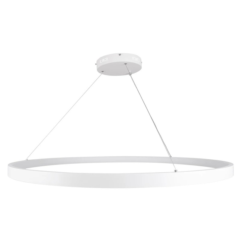 kelvo® NEMESIS KLV-101-0215 Κρεμαστό Φωτιστικό Οροφής LED 75W 7500lm 180° AC 220-240V IP20 Ρυθμιζόμενο Λευκό CCT με Χειριστήριο από 2700K έως 6000K Dimmable - Lumileds SMD Chip - Λευκό Ματ - Μ100 x Π100 x Υ4cm - 3 Χρόνια Εγγύηση