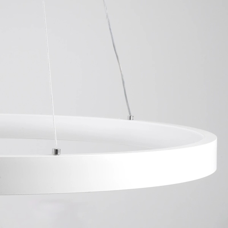 kelvo® NEMESIS KLV-101-0221 Κρεμαστό Φωτιστικό Οροφής LED 120W 12000lm 180° AC 220-240V IP20 Ρυθμιζόμενο Λευκό CCT με Χειριστήριο από 2700K έως 6000K Dimmable - Lumileds SMD Chip - Λευκό Ματ - Μ80 x Π80 x Υ80cm - 3 Χρόνια Εγγύηση